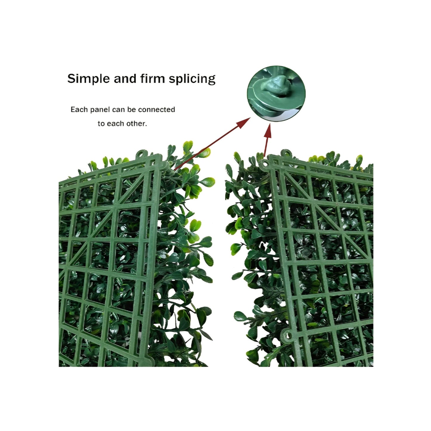Artificial Ivy Privacy Fence Wall Screen: 6FT X10.67FT (64 sqft) UV-Anti Faux Boxwood Roll Panels