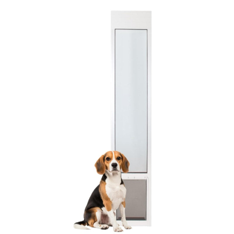 PetSafe Sliding Glass Pet Door, 1 Piece, Medium Dogs to 40 lb, White