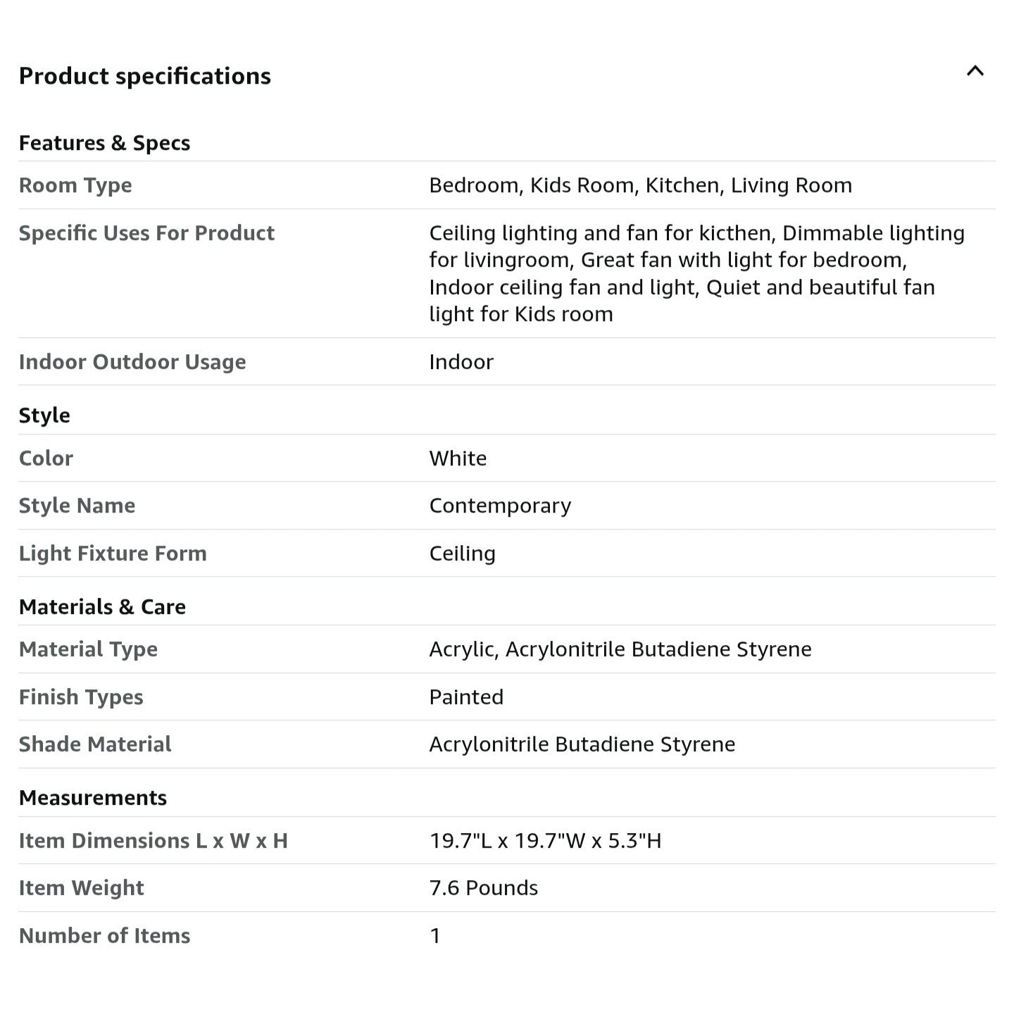 VOLISUN Modern Ceiling Fans with Lights and Remote, 19.7in Low Profile Ceiling Fan Flush Mount,