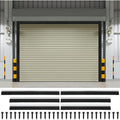 3" Garage Brush Seal Kit for Roll-up Doors 10x 8ft Heavy Duty Nylon Brush with Aluminum Track.Black