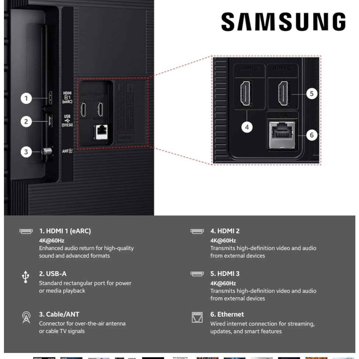 Samsung 43-Inch Class Crystal UHD U8000F 4K Smart TV (2025 Model) Endless Free Content,