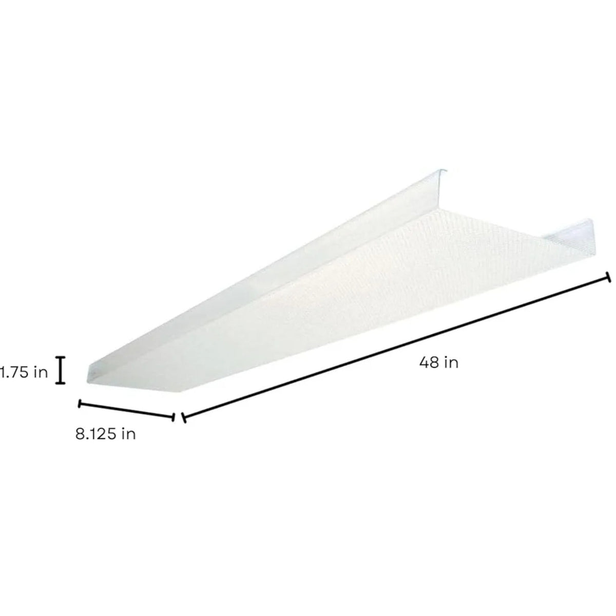 Lithonia Lighting 4 Foot Replacement Acrylic Diffuser Lens, Clear Prismatic Replacement Cover for 48-Inch SB Series Narrow Body Square Wraparound Ceiling
