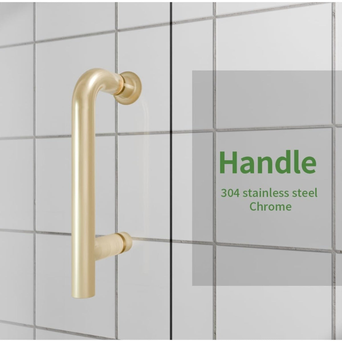 Bifold Shower Door, 30"-31.9" W x 72" H, 1/4" Tempered Glass Shower Door, Foldable Shower Glass Doo