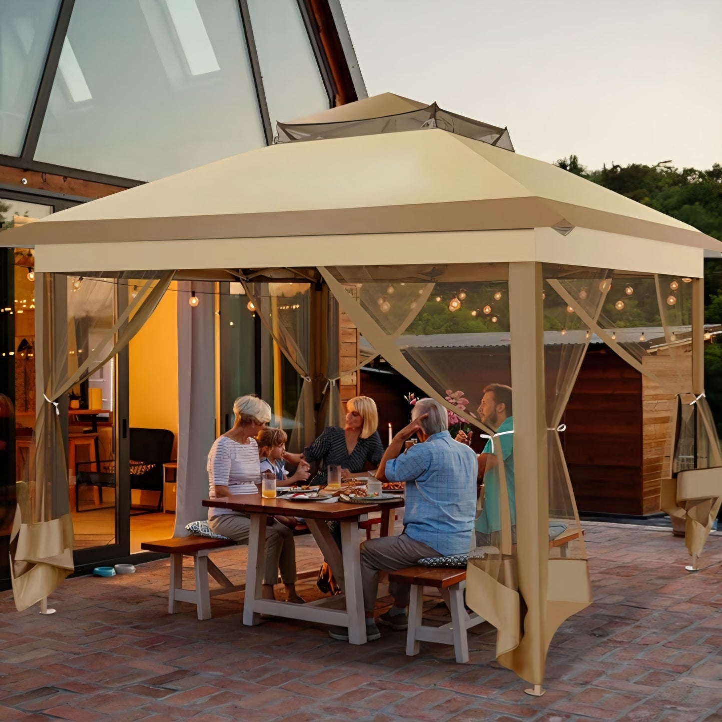 COBIZI Pop Up Gazebo 10x15 One-Push Canopy Tent, Carpas Para Patio