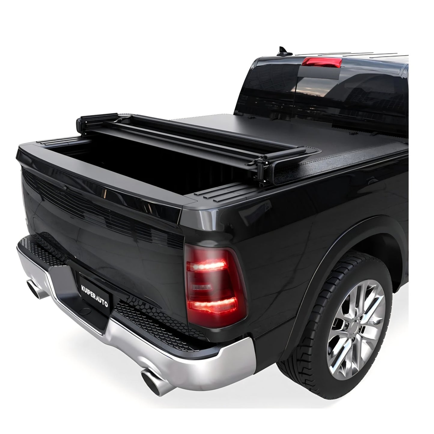 Soft Quad-fold Truck Bed Tonneau Cover Compatible for 2009-2025 Dodge Ram 1500 (Incl. 2019-2024
