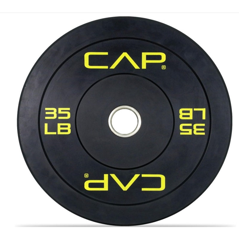 35 lb CAP Barbell Rubber Olympic Bumper Single Plate