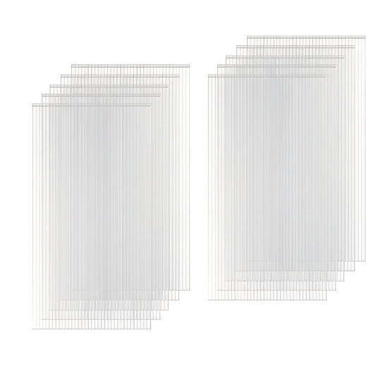 6 Pack Polycarbonate Greenhouse Panels, 8' x 4' x 0.24'' Twin-Wall Polycarbonate Sheets