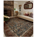 Loloi Chris Loves Julia Jules Ocean/Spice 7'-6" x 9'-6" Area Rug