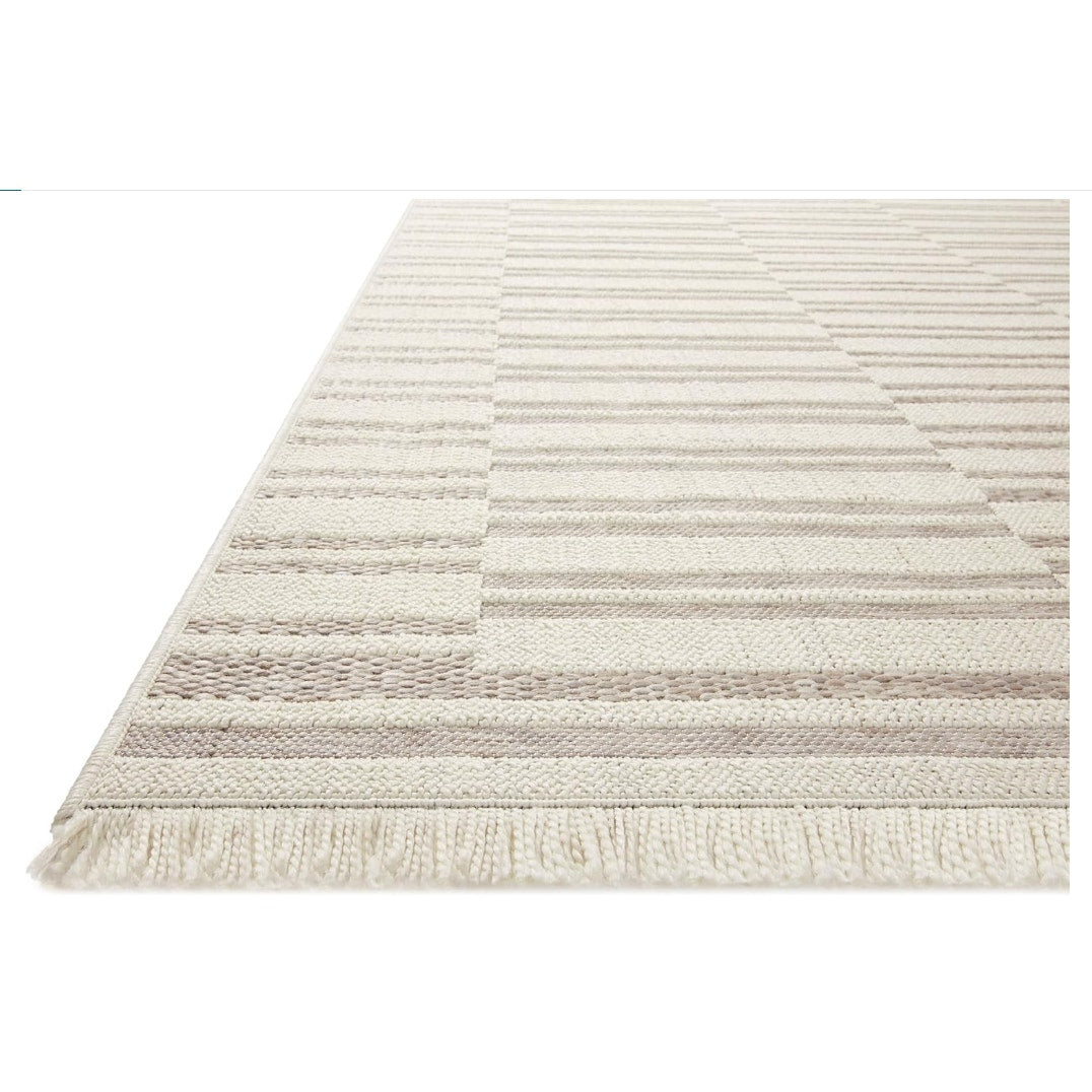 Loloi Amber Lewis Malibu Ivory / Dove 5'-1" x 7'-7" Area Rug