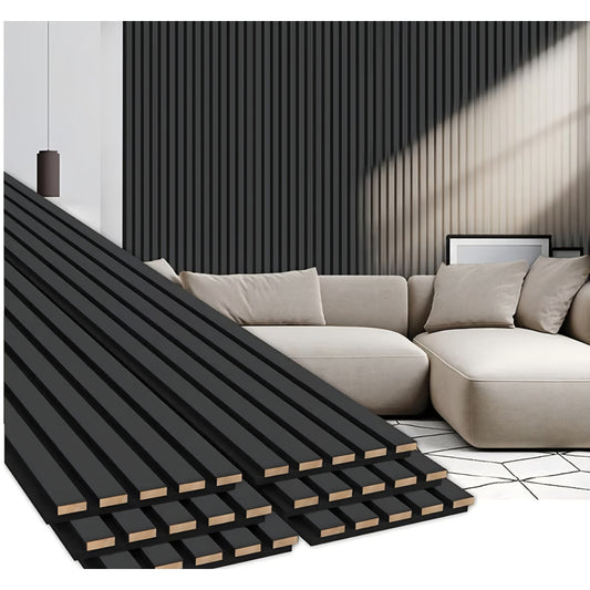 Wood Panels for Wall 94.5" × 7.87" Acoustic Soundproof Wall Slat Panels,