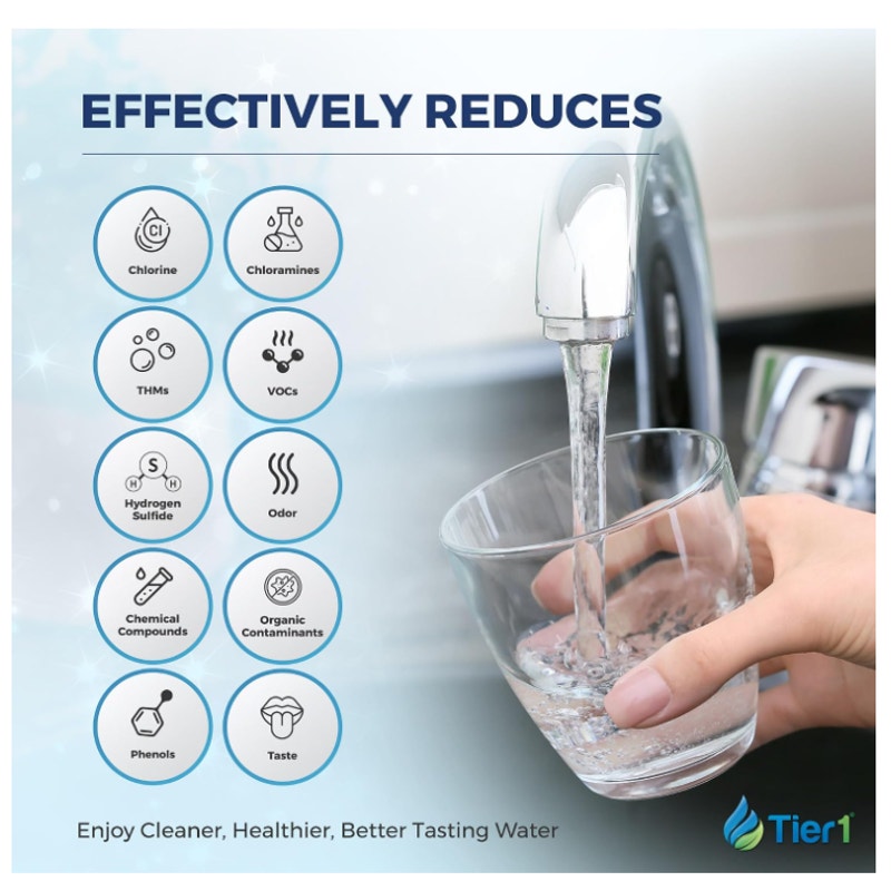 Tier1 Whole House Chloramine Water Filter System, 450,000 Gallon Capacity Pre-Filled Upflow Tank