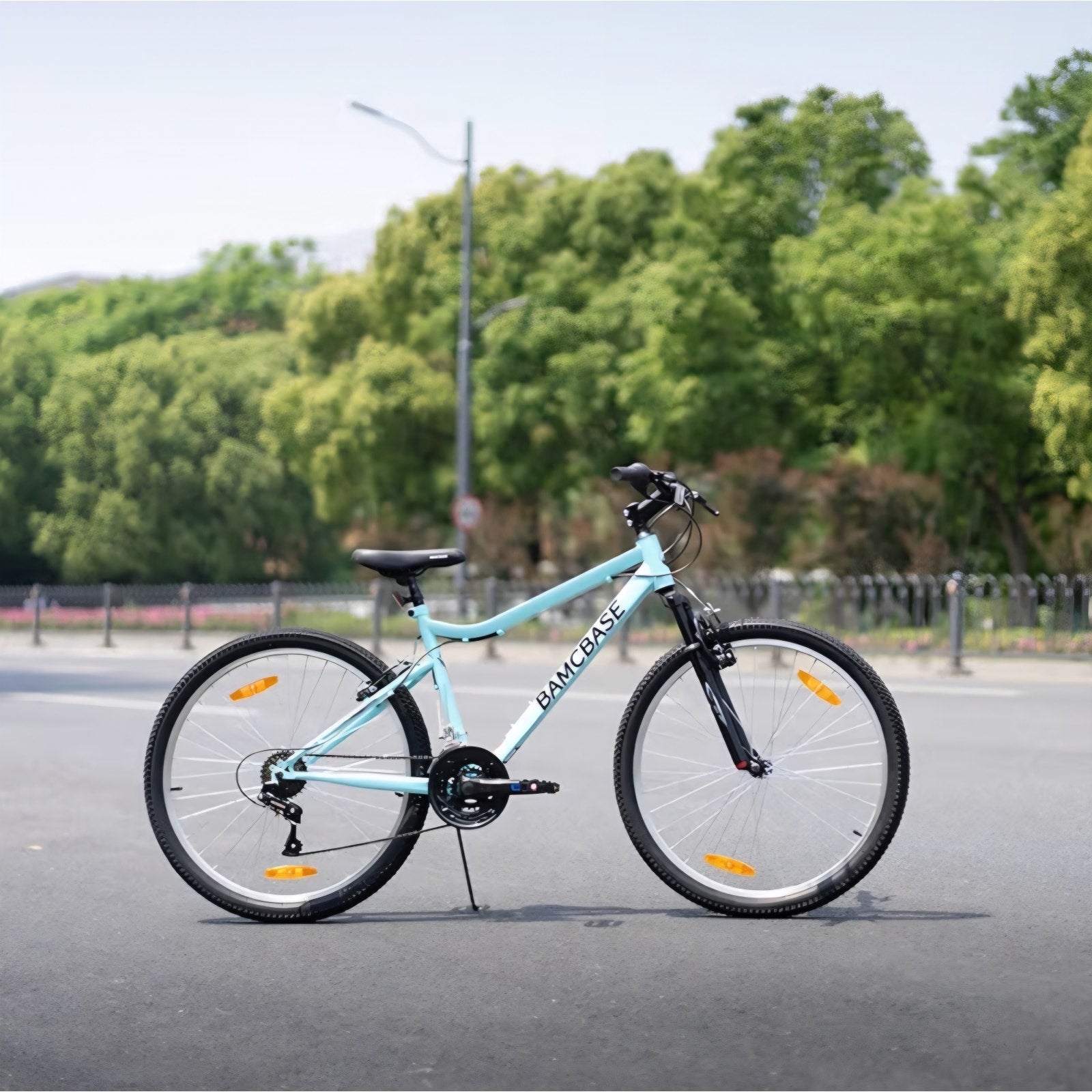26 Inch Womens and Mens Mountain Bike, 18 Speed Steel Frame Adult Bicycle