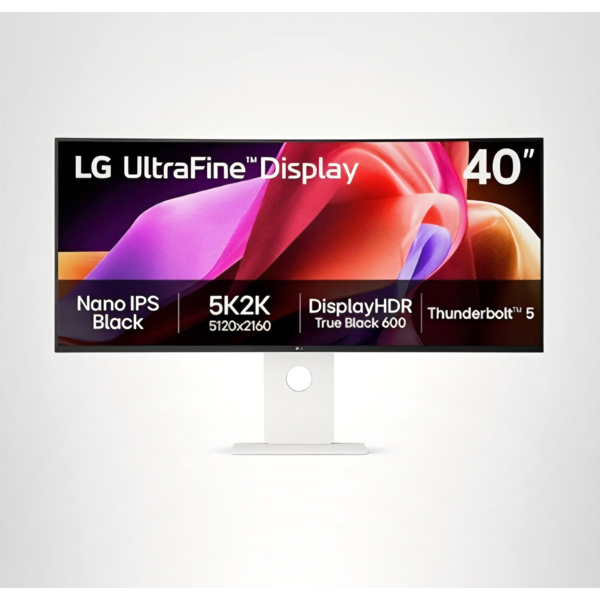 LG 40U990A-W 40-inch Ultrafine evo 5K2K WUHD (5120 x 2160) Nano IPS Curved Monitor