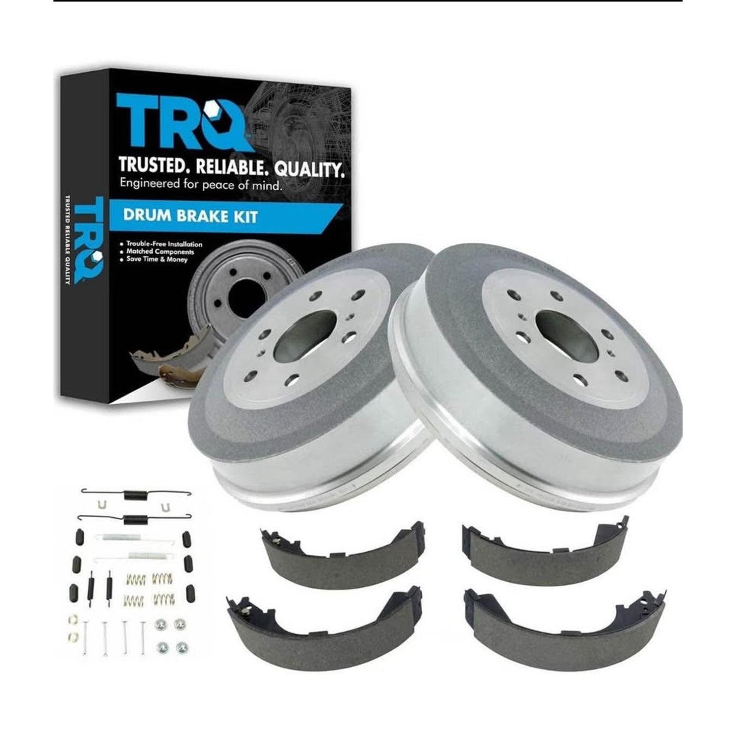TRQ Rear Brake Drum Shoe & Hardware Kit Compatible with Chevy Silverado 1500 Truck

Retails
