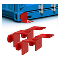 4 Pack Container Twist Lock Anchors, Alloy Steel for Rock/Cement Ground