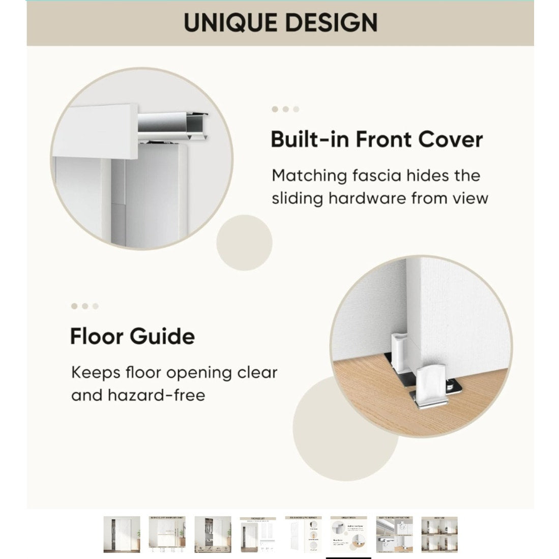 JUBEST 48"(Double 25") x80" Sliding Closet Door, K Style Bypass Closet Door