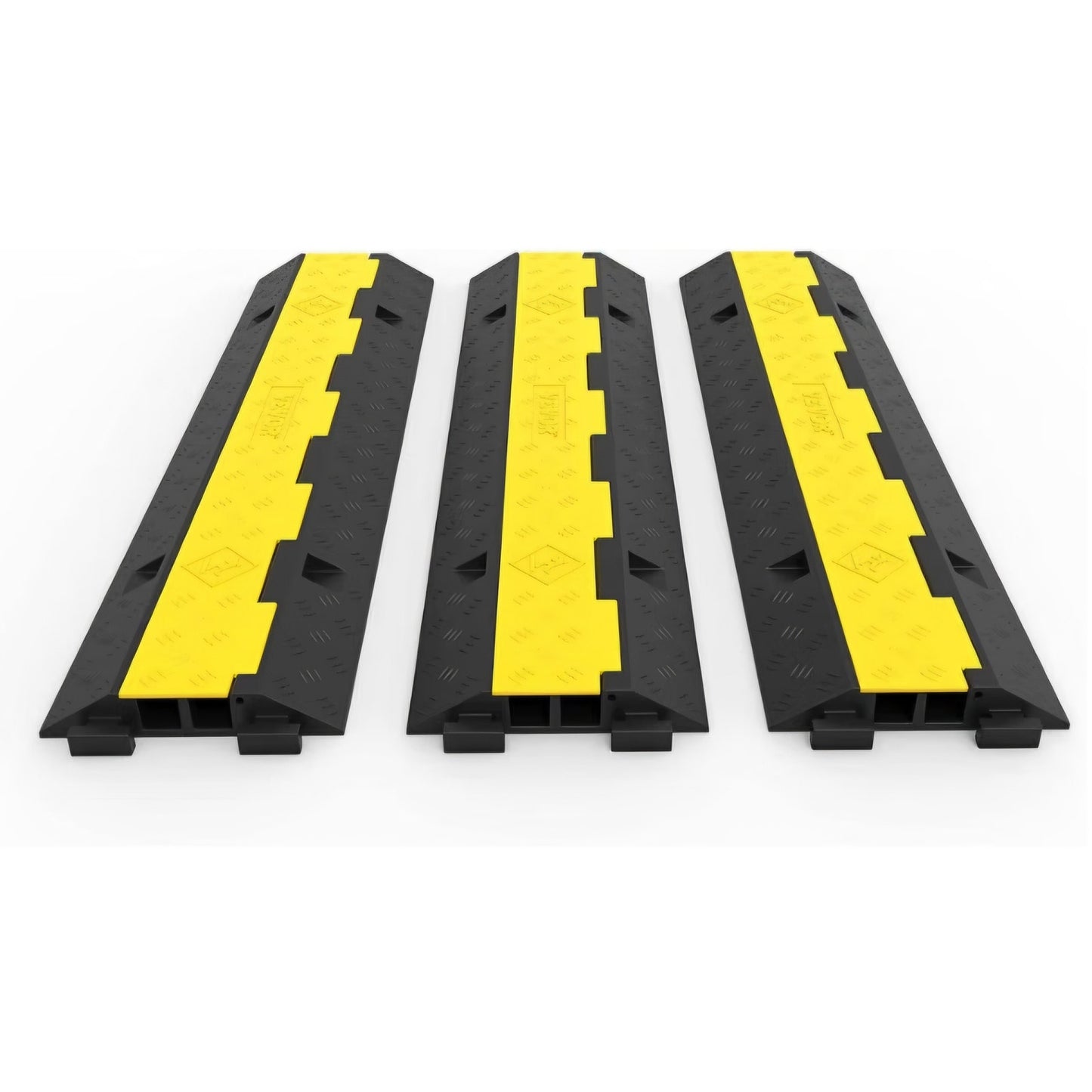 Happybuy 3 Pack of 2 Channel 11000lbs per Axle Capacity Protective Wire Cord Ramp