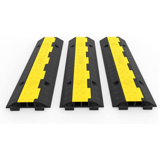 Happybuy 3 Pack of 2 Channel 11000lbs per Axle Capacity Protective Wire Cord Ramp