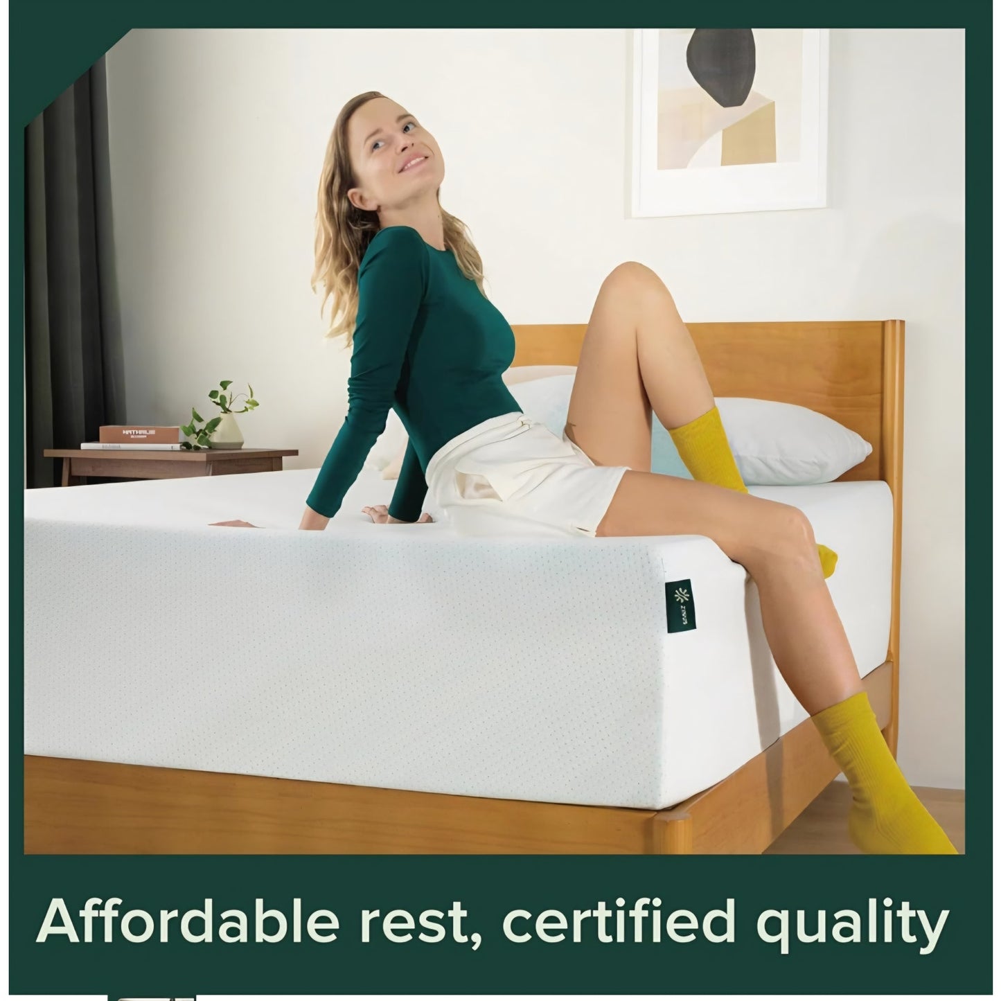 ZINUS 12 Inch Green Tea Memory Foam Mattress [New Version], King, Fiberglass free, Medium Firm Feel