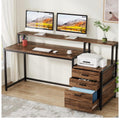 Tribesigns 63 Inch Computer Desk with File Drawer Cabinet, Ergonomic Desk