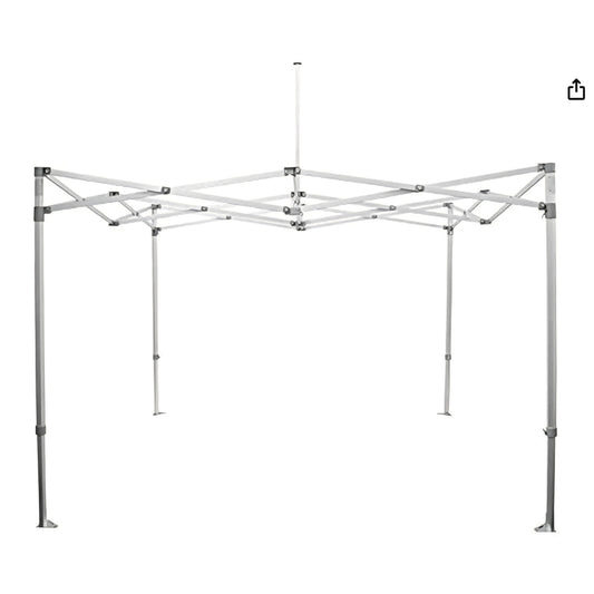 10' x 10' Replacement Steel 40mm Hexagonal Canopy Frame, Durable, Strong, Easy Open/Close