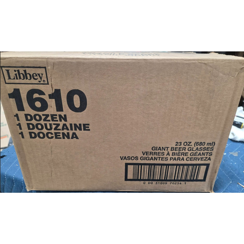 Libbey 1610 – 23 oz Giant Beer Glasses – 1 Dozen (12 vasos) 🍺