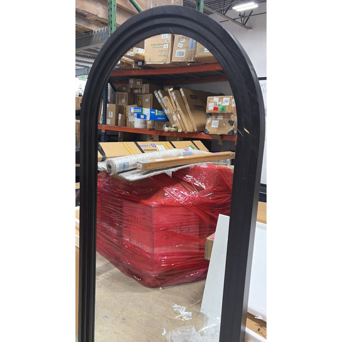 Full Length Mirror, 76"x33" Wooden Mirror Full Length with Stand Wood Floor Mirror