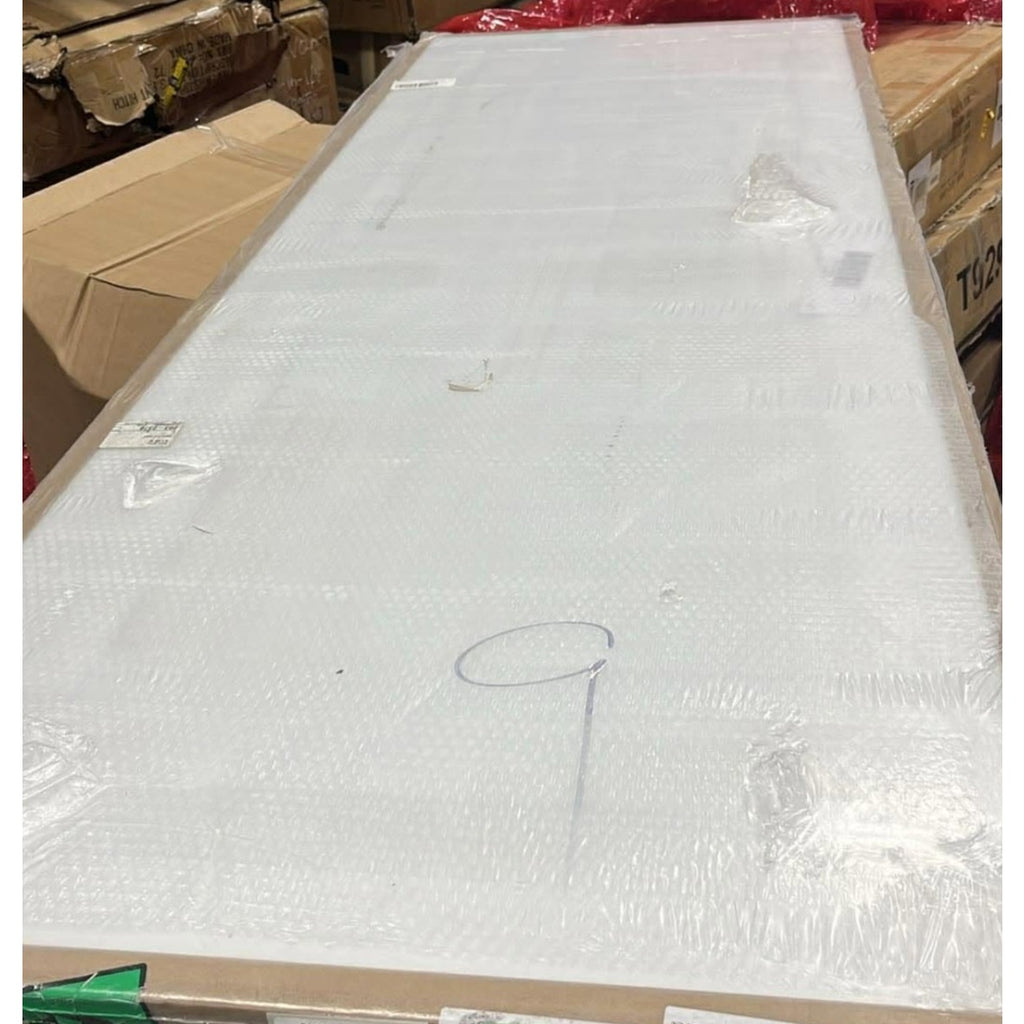 Door Slab 30x80 in Raised 2-Panel Square Top Smooth White Primed Molded Door Slab