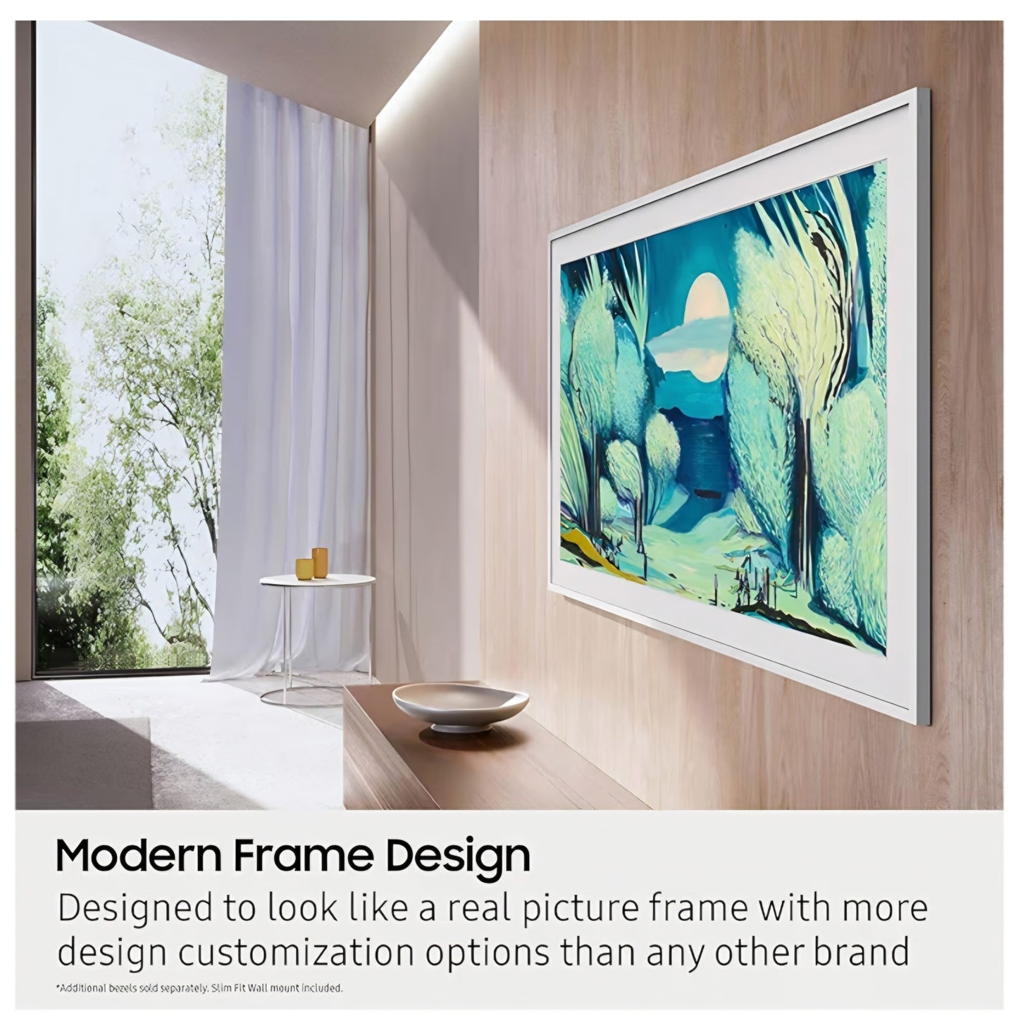 Samsung QN55LS03FAFXZA 55 Inch The Frame QLED 4K Art Mode Vision AI Smart TV with an AudioQuest