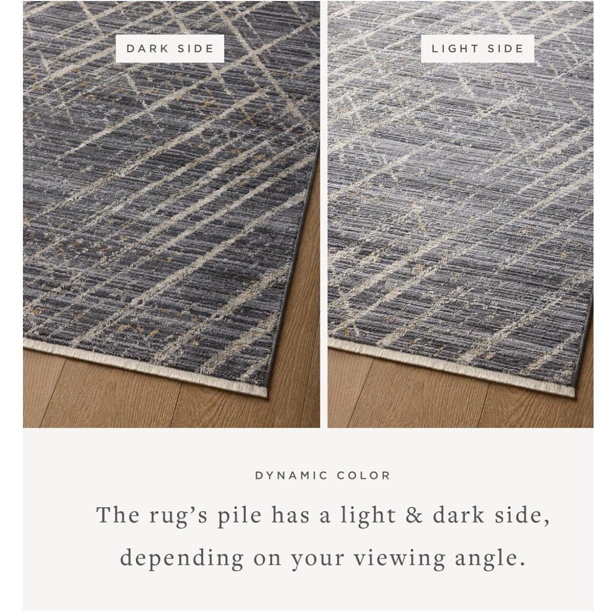 Loloi II Wade Collection WAE-04 Midnight/Beige 7'-10" x 10' Area Rug