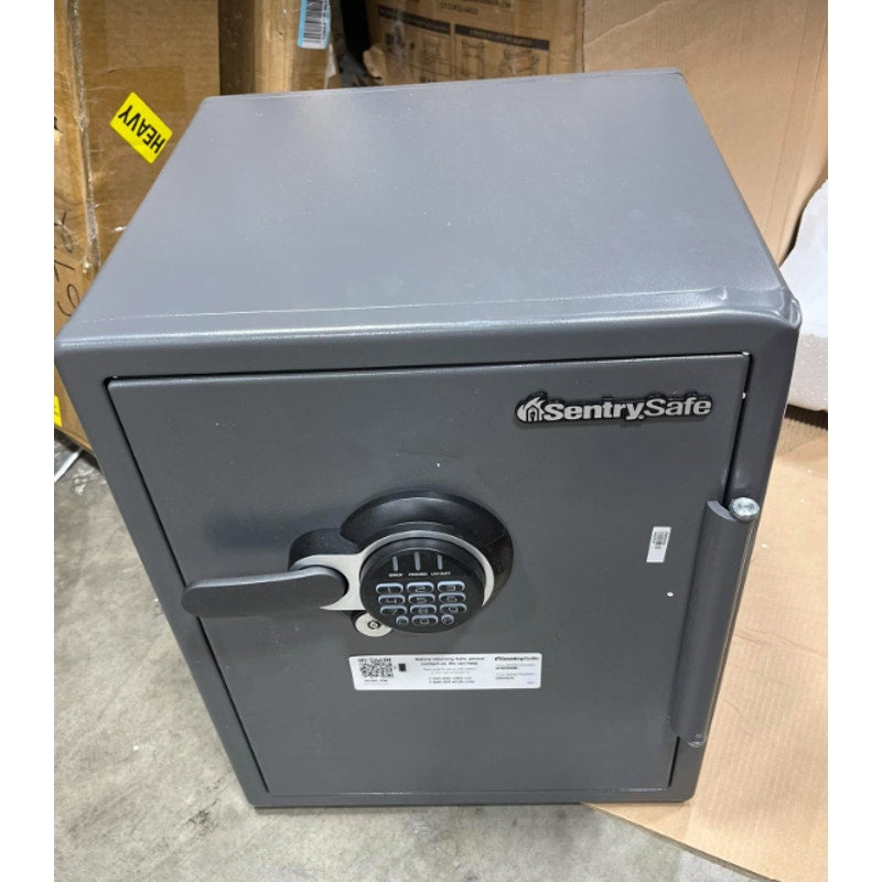 SentrySafe Fireproof and Waterproof Gray Steel Home Safe with Digital Keypad Lock