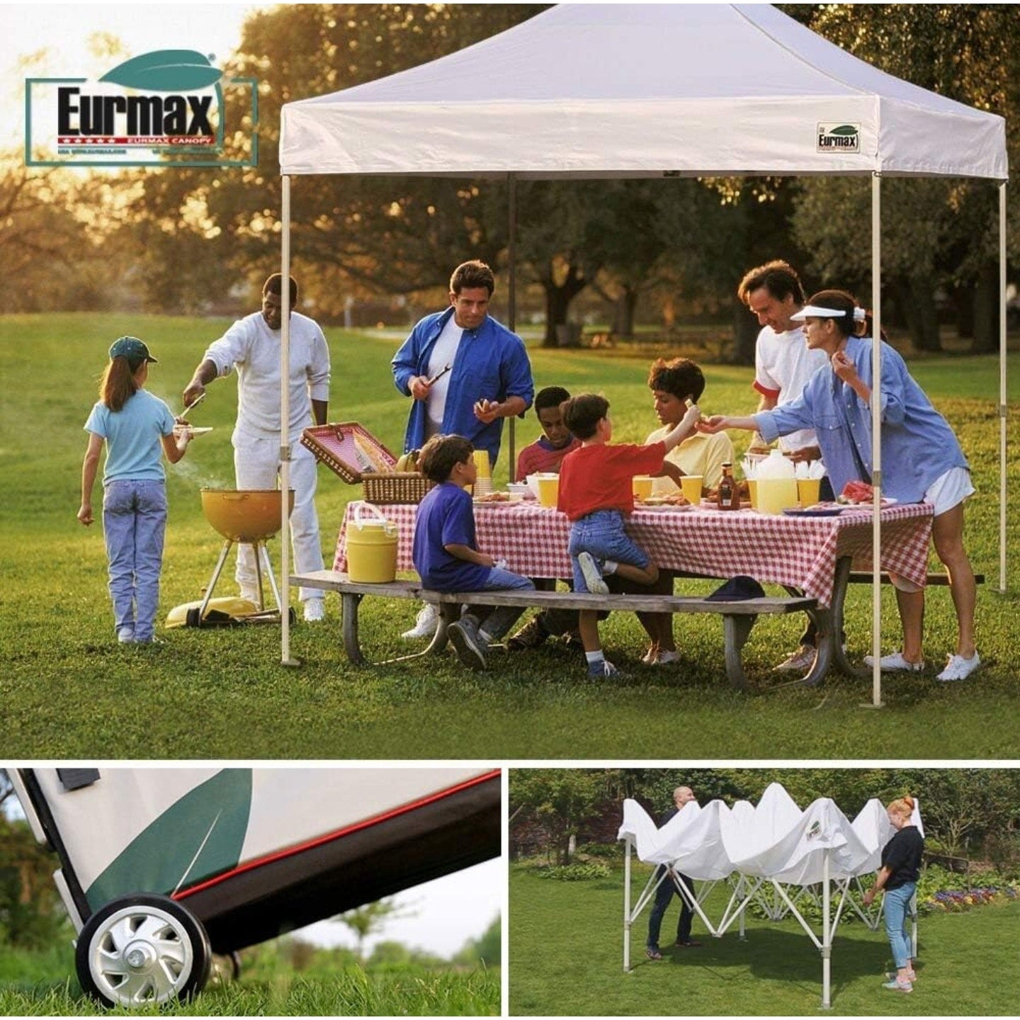 Eurmax USA Premium 10'x10' Pop-up Canopy Tent Commercial Instant Canopies Shelter with Heavy Duty