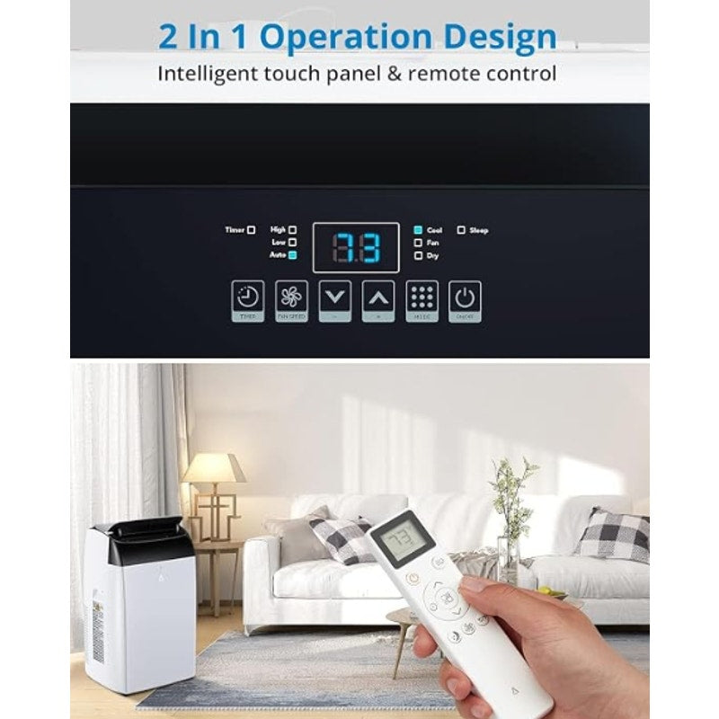 Garvee 14000 BTU Portable Air Conditioner, 3-in-1 Indoor AC Unit with Cooling, Dehumidifier,