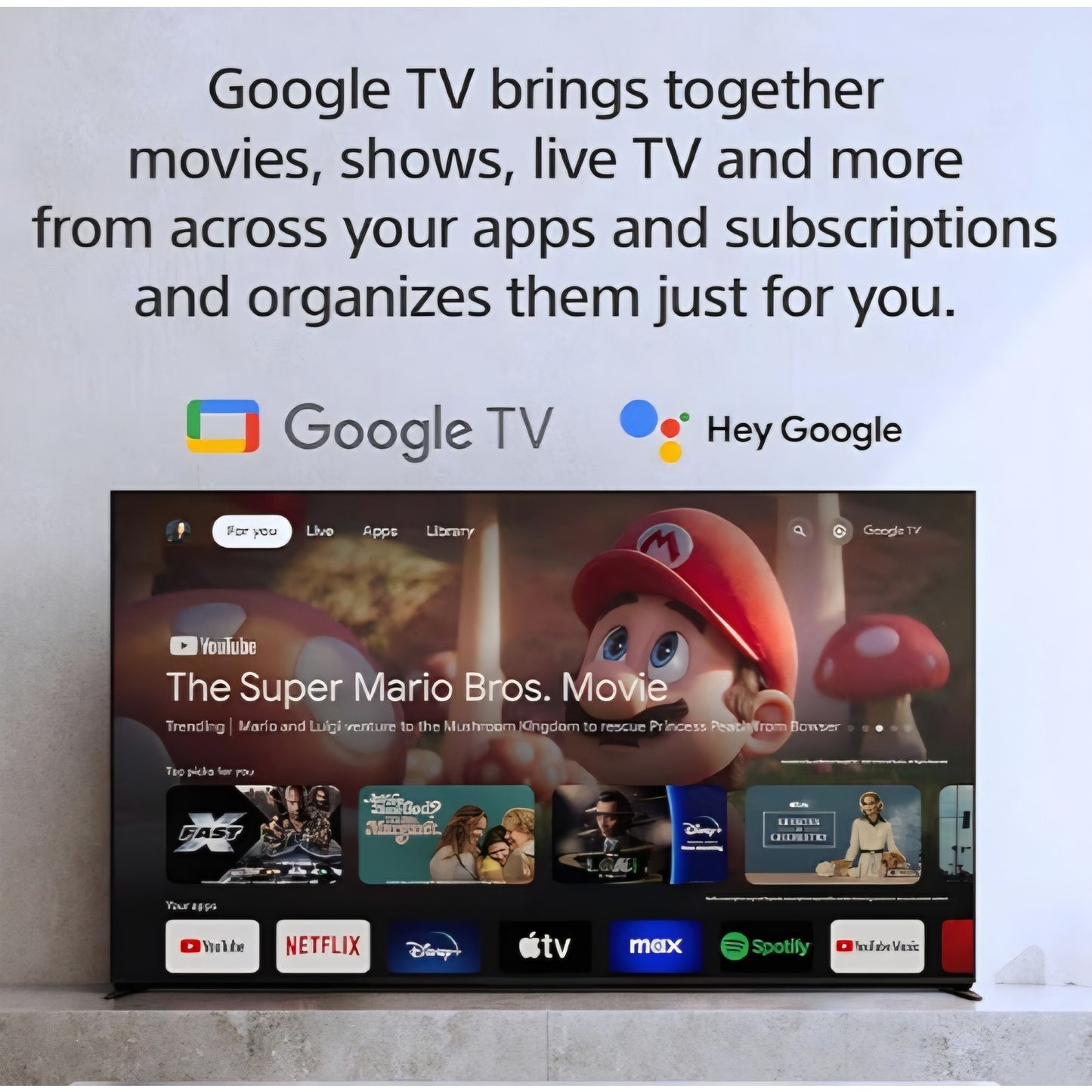 Sony 55-Inch 4K Ultra HD BRAVIA 3 LED Smart TV with Google TV, LED Flat Screen