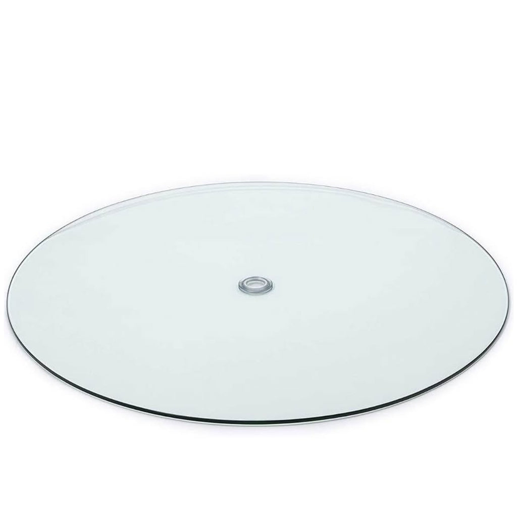 Audio-Visual Direct Tempered Glass Table Top with Rounded Edge (42" with 1 5/8 Center Hole)
