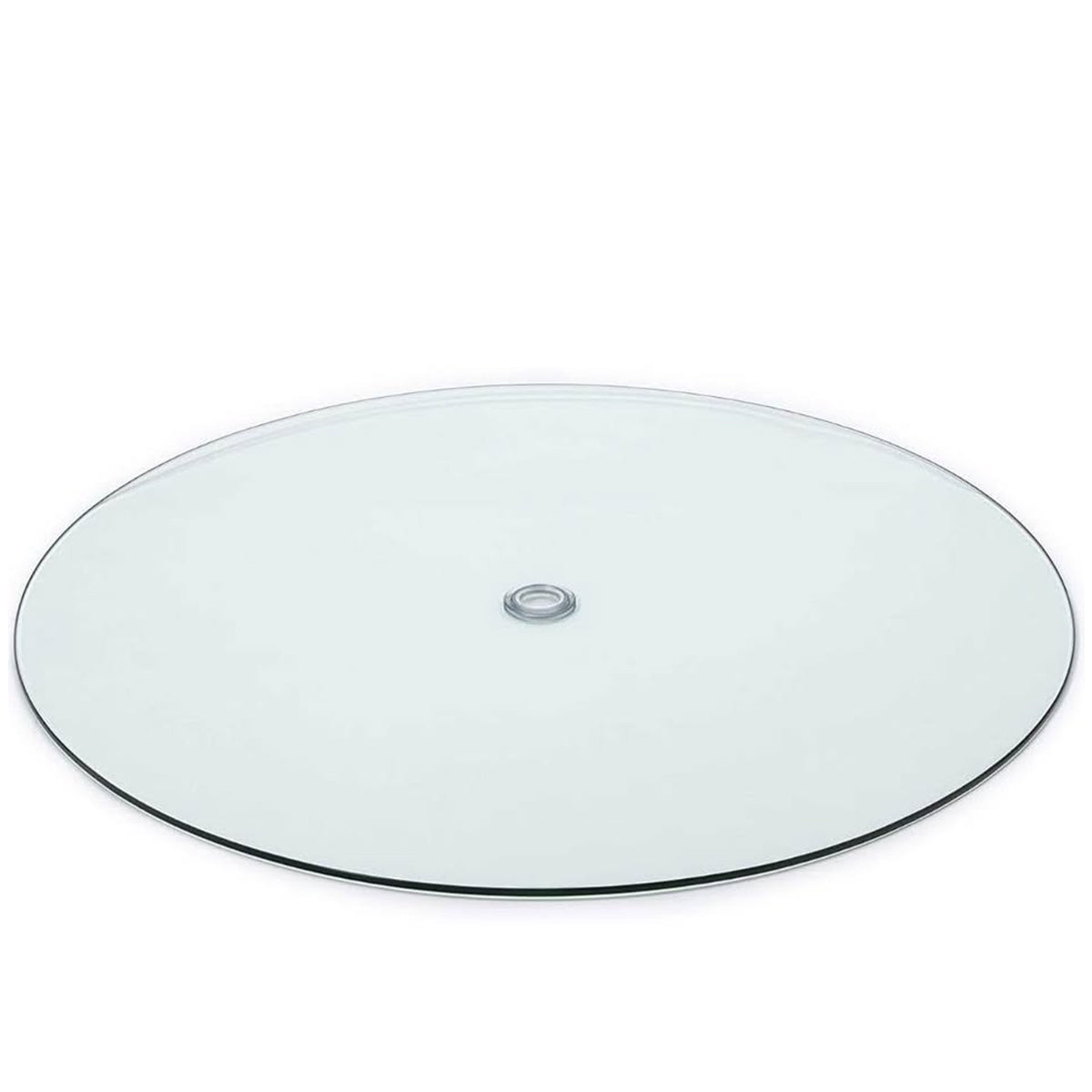 Audio-Visual Direct Tempered Glass Table Top with Rounded Edge (42" with 1 5/8 Center Hole)