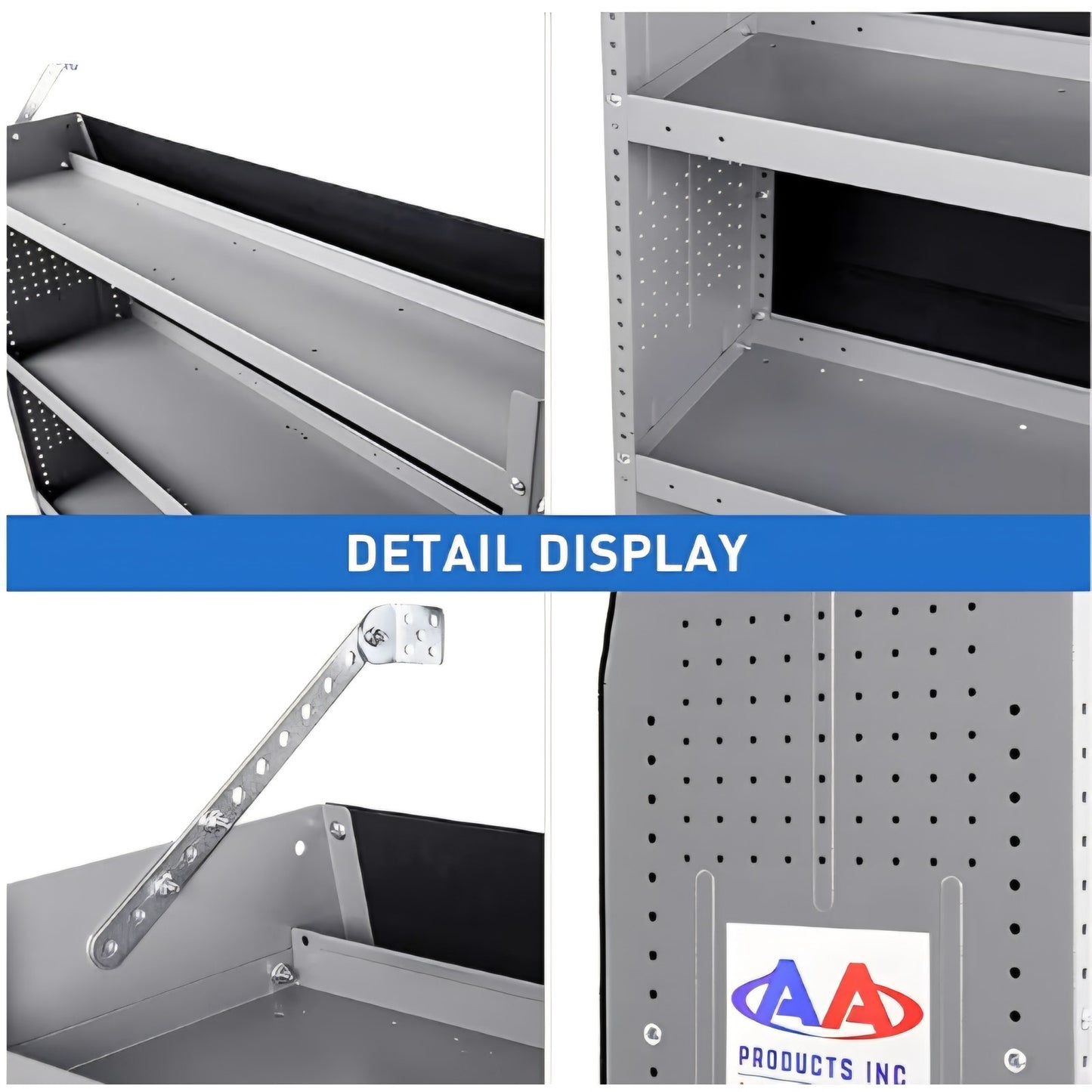 AA Products Inc. SH-4603 Steel Low/Mid/High Roof Van Shelving Storage System Fits