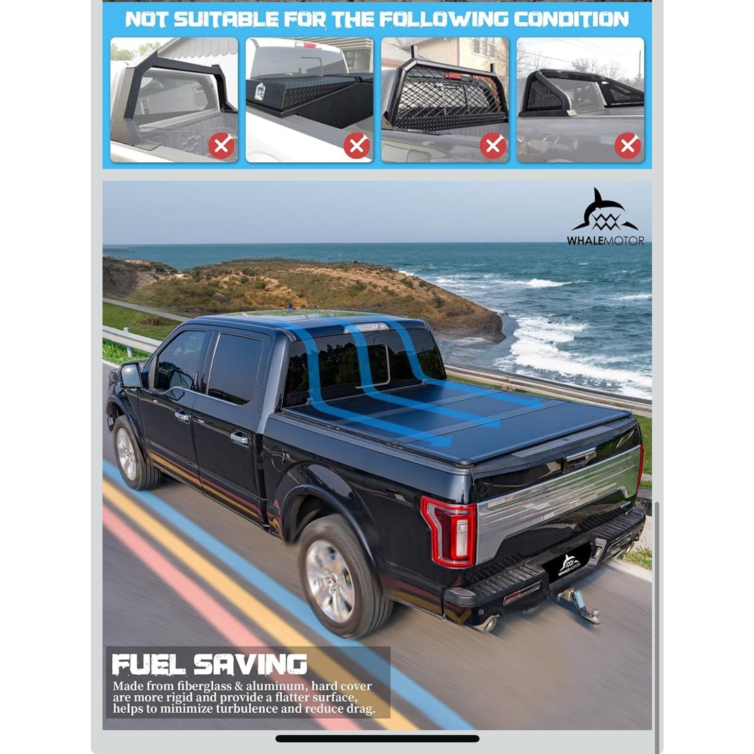 Hard Folding Tonneau Cover Compatiable with Dodge Ram 1500 Classic&New(2009-2026) 5.7 FT