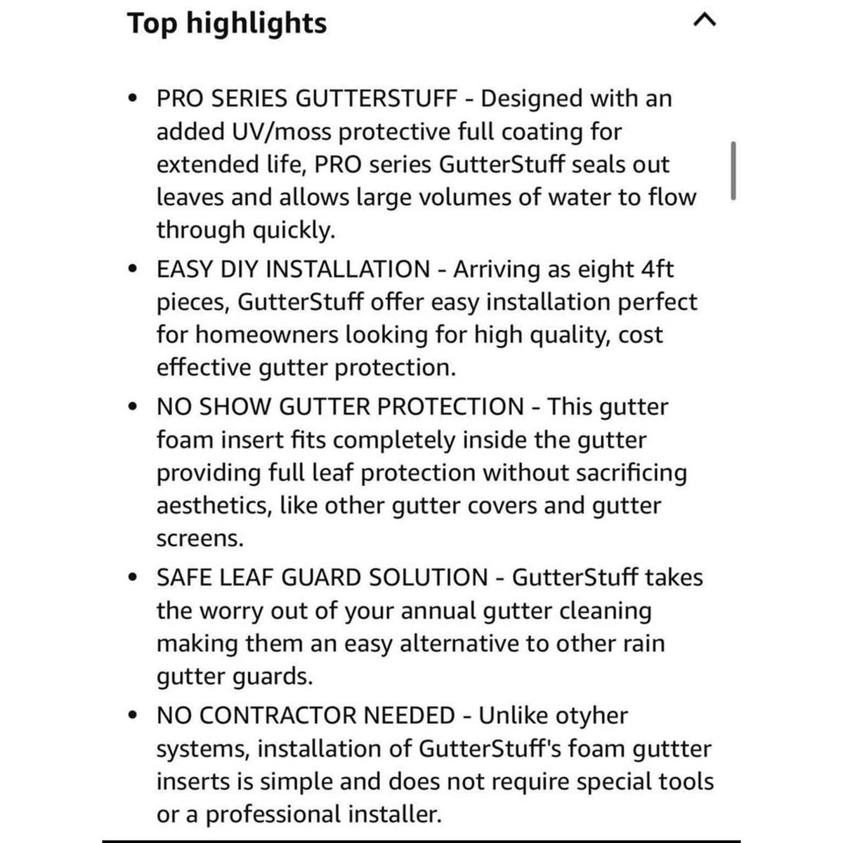 Foam Gutter Filter Insert or K-Style Gutters-5 inch