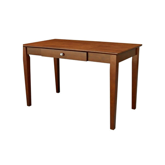 165 obo IC International Concepts, Writing Desk With Drawer, Solid Wood, Real Parawood, 48" W x 26" D x 30"