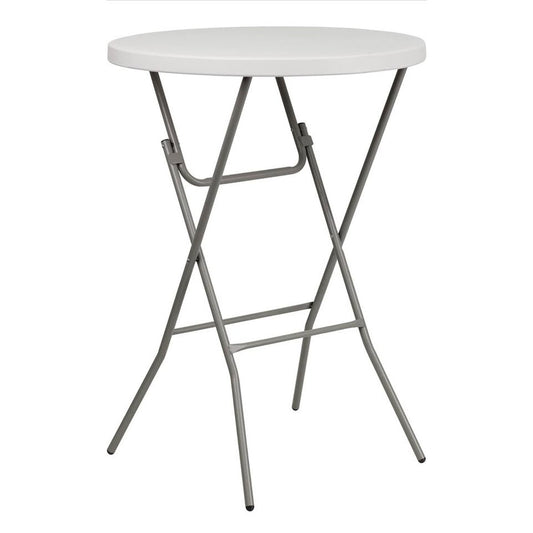 Flash Furniture Kathryn 2.63' Round Folding Bar Height Table for Parties and Commercial Events.