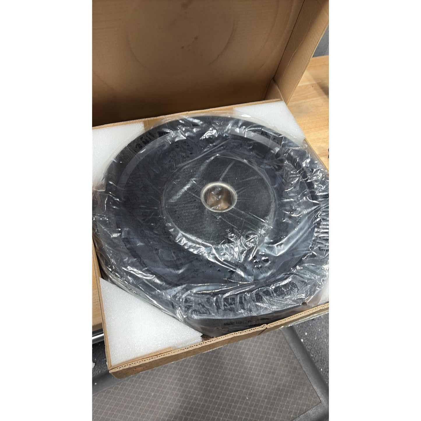 CAP Barbell Rubber Olympic Bumper Plate, ELITE, 55lbs - Single, Black