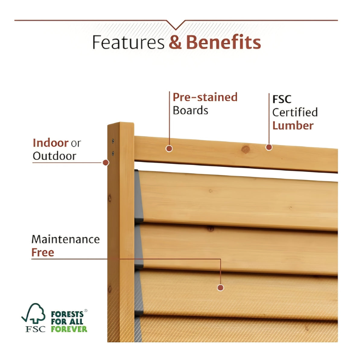 6.1ft H x 3.1ft W (1 Panel) Freestanding or Surface Mount Enclo Solara Louvered Screen