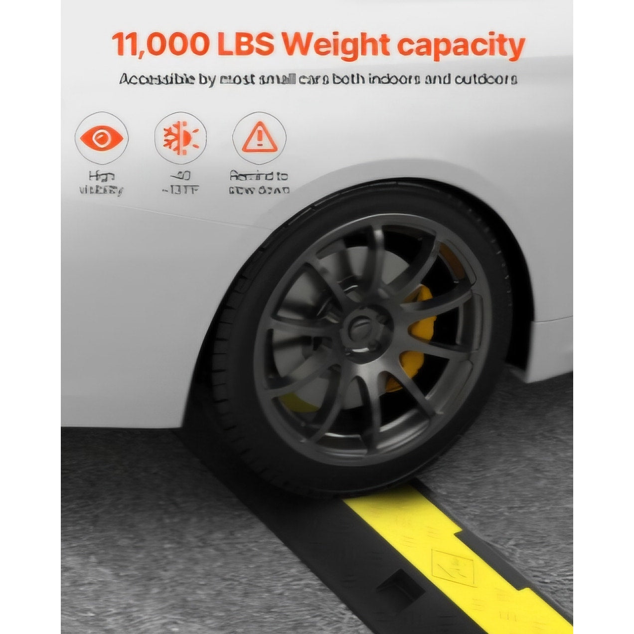 Happybuy 3 Pack of 2 Channel 11000lbs per Axle Capacity Protective Wire Cord Ramp