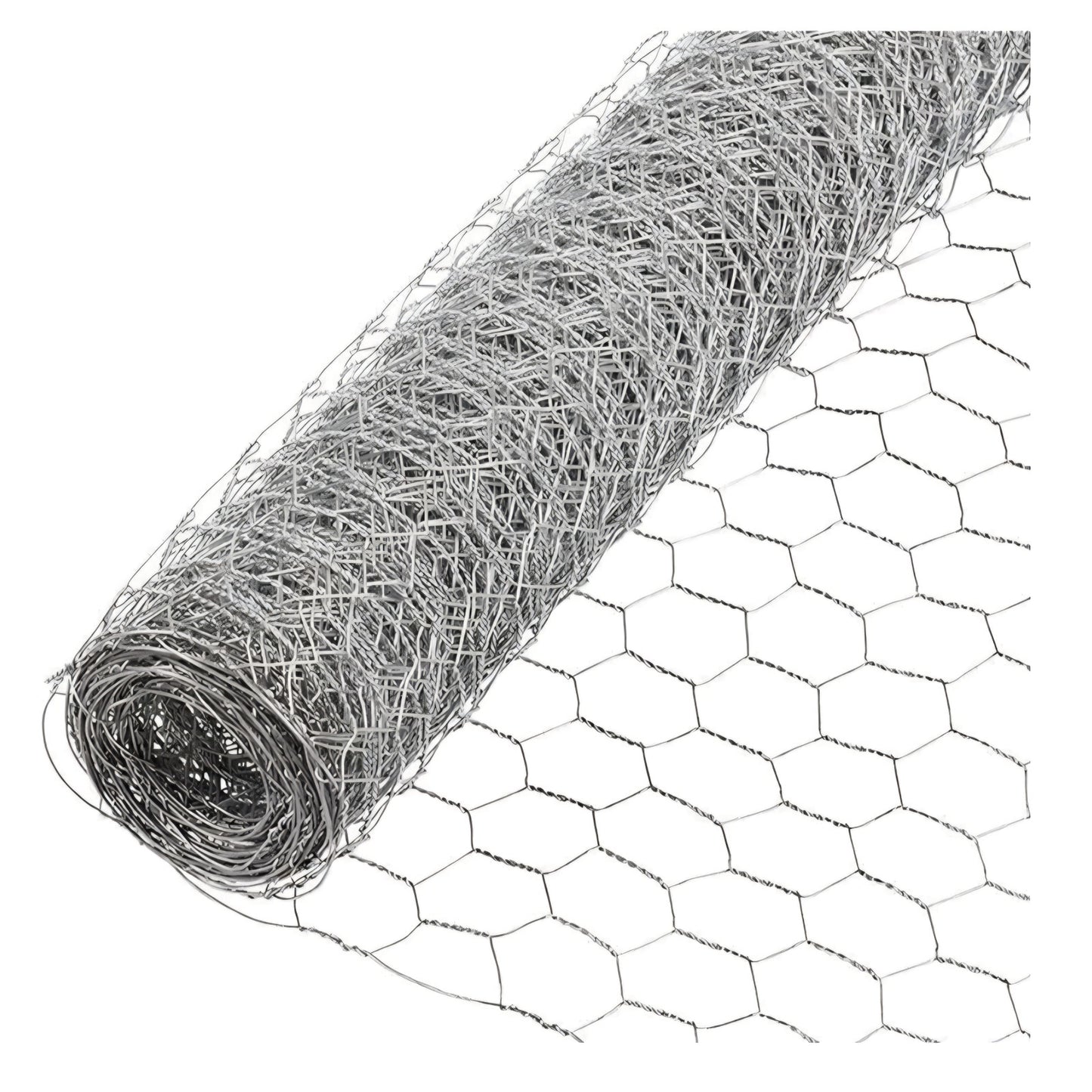 HOSTIC 6FTx150FT Chicken Wire Netting 2IN Galvanized Wire Mesh Hexagonal for Poultry Garden Fencing