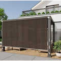 Copied - HENG FENG Outdoor Roller Shade for Patio 8'(W) x6'(H) Shades Roll up Outdoor Blinds Cordless Privac