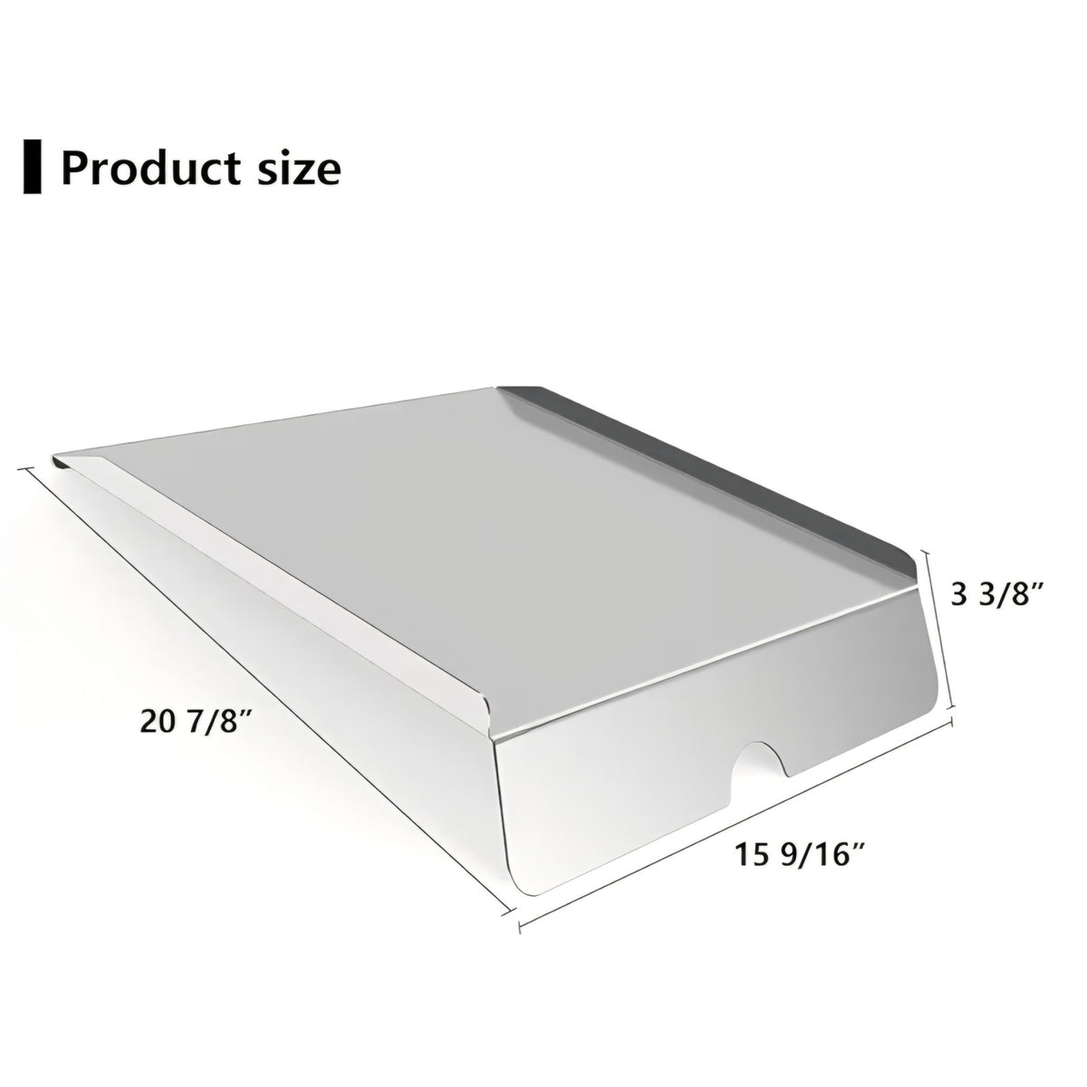 Stainless Grease Drip Tray Heat Baffle Diffuser Set Replacement for Traeger 22 Series