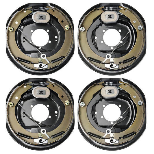 VEVOR Electric Trailer Brake Assembly, 12" x 2", 2 Pairs Self-Adjusting Electric Brakes Kit for