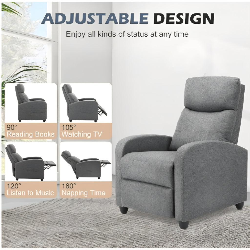 Sweetcrispy Massage Recliner Chair for Adults, Adjustable Home Theater Seating