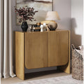 Nathan James Jacala Mid Century Modern Entryway Storage Cabinet with Doors